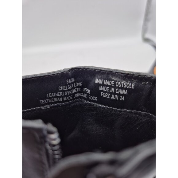 Karl Lagerfeld Bootie Youth Girl Size 3 Black  Chelsea Love Hearts Multi (629 - Picture 11 of 13